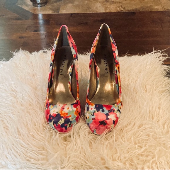 Madden Girl Shoes Madden Girl Floral Getta Stilleto Heels Poshmark